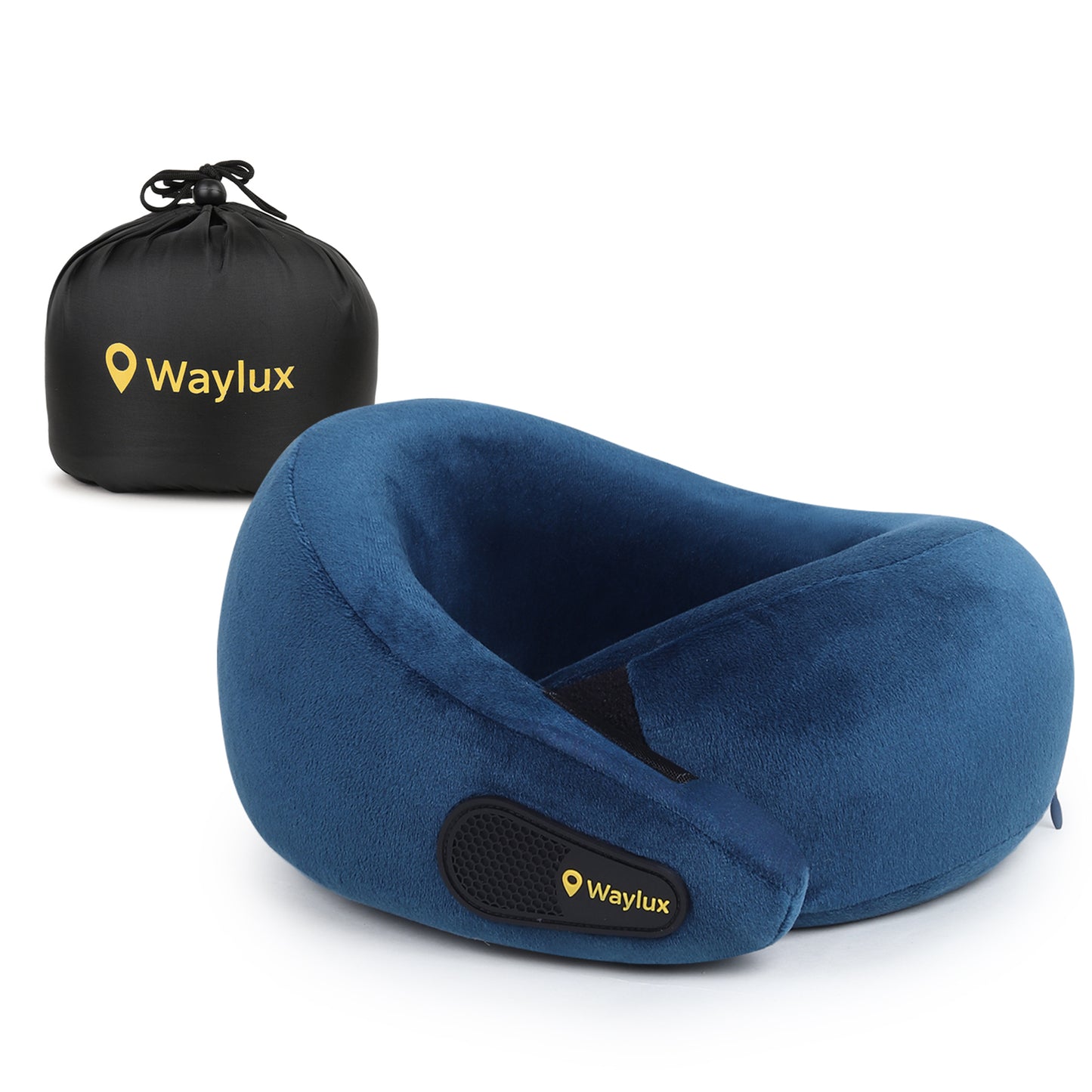 Waylux Travel Neck Pillow, 100% Memory Foam I Lightweight Neck Support Pillow