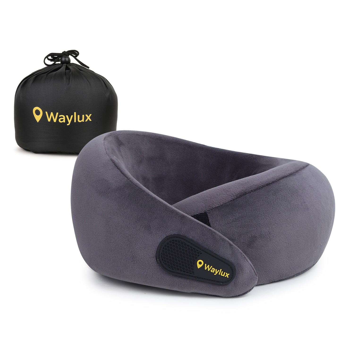 Waylux Travel Neck Pillow, 100% Memory Foam I Lightweight Neck Support Pillow