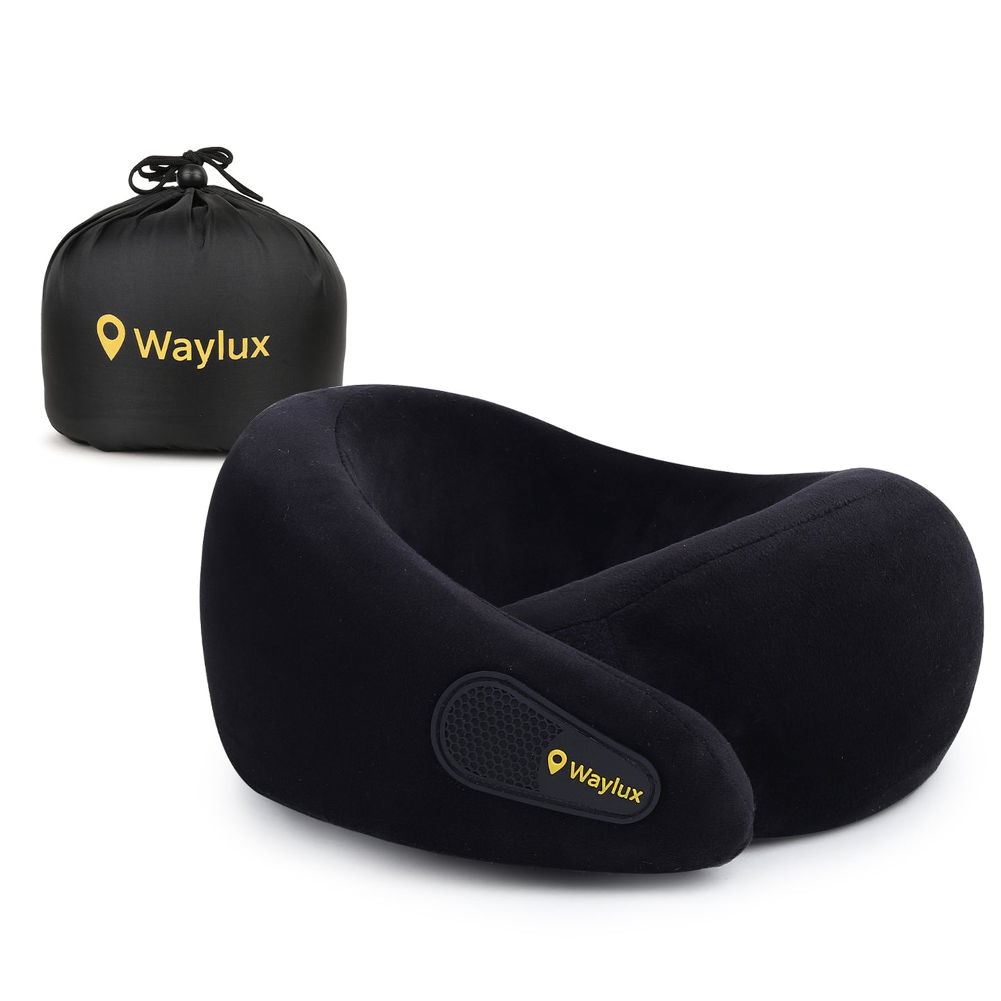 Waylux Travel Neck Pillow, 100% Memory Foam I Lightweight Neck Support Pillow