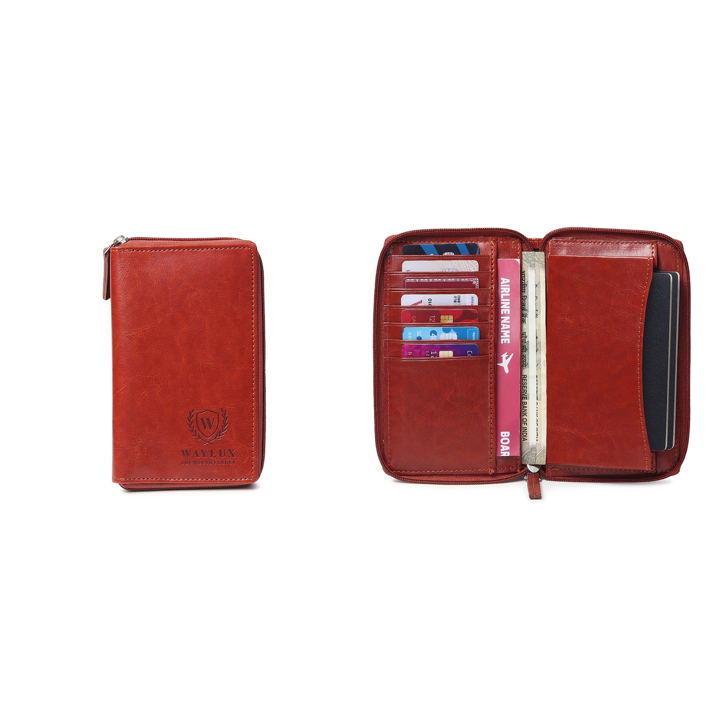 Waylux Passport Cover & Wallet | Vegan Leather | Travel Document Holder