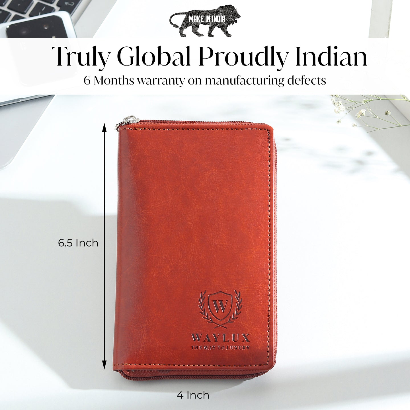 Waylux Passport Cover & Wallet | Vegan Leather | Travel Document Holder